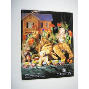 Christies 1996 Auction Catalog Toys Dolls Teddy Bears South Kensington PPB